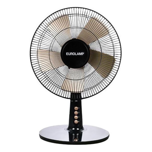 Επιτραπέζιος ανεμιστήρας 40W/230V διάμετρος 35 cm μαύρο/χρυσαφί