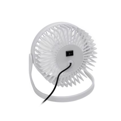 Επιτραπέζιος ανεμιστήρας USB διάμετρος 15 cm λευκό