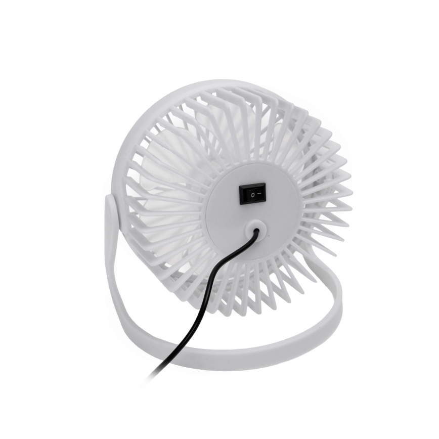 Επιτραπέζιος ανεμιστήρας USB διάμετρος 15 cm λευκό
