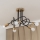Επιφανειακό φωτιστικό οροφής OXFORD 5xE27/15W/230V χρυσό/μαύρο
