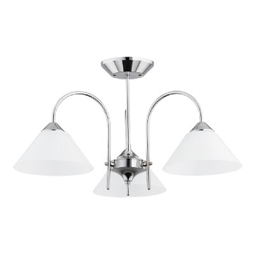 Επιφανειακό φωτιστικό οροφής TAPER 3xE27/15W/230V γυαλιστερό χρώμιο