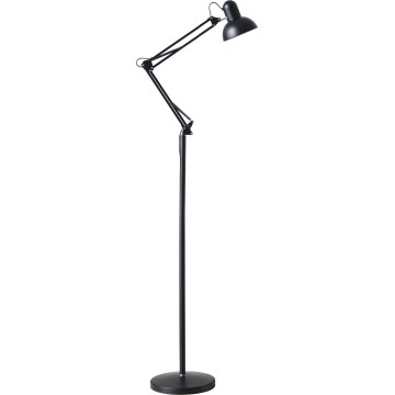 Εύκαμπτο επιδαπέδιο φωτιστικό AURIQ 1xE27/60W/230V 184 cm μαύρο