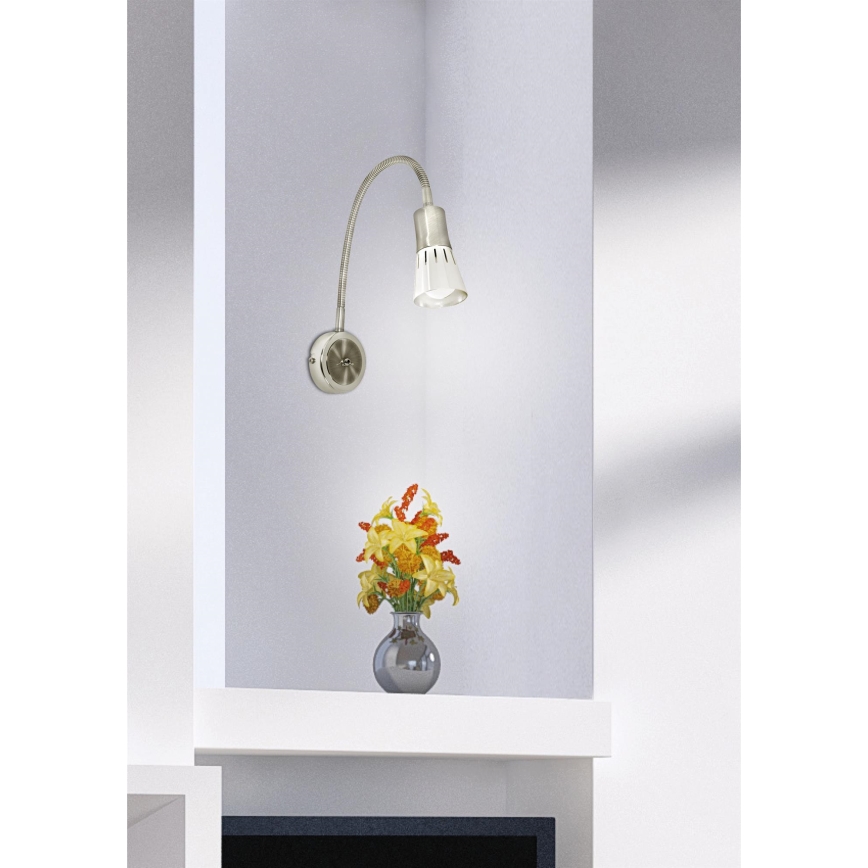 Ευέλικτο φωτιστικό ARENA 1xE14/40W/230V ματ χρώμιο