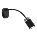 Ευέλικτο φωτιστικό JOKER 1xGU10/8W/230V μαύρο/ματ χρώμιο