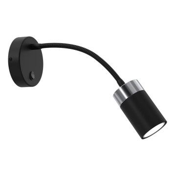 Ευέλικτο φωτιστικό JOKER 1xGU10/8W/230V μαύρο/ματ χρώμιο