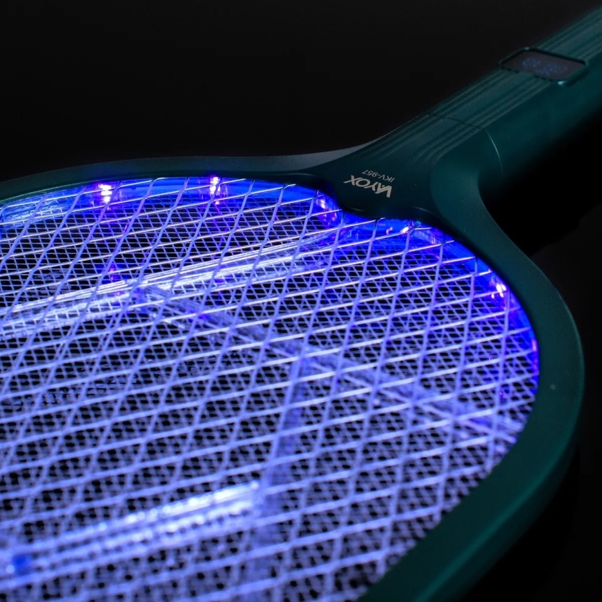 Ηλεκτρική εντομοπαγίδα LED 2σε1 με οθόνη LCD 1200 mAh/5V πράσινο