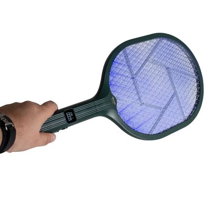 Ηλεκτρική εντομοπαγίδα LED 2σε1 με οθόνη LCD 1200 mAh/5V πράσινο