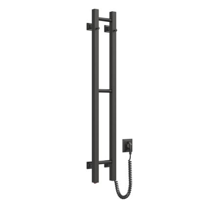 Ηλεκτρική πετσετοκρεμάστρα SILOUETTE 187W/230V 101,1 cm IP44 μαύρο δεξιός γωνιακός