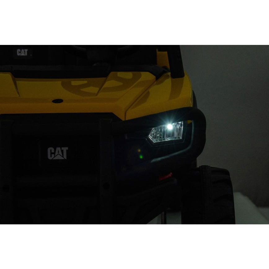 Ηλεκτρικό αυτοκίνητο CAT 60W/7500 mAh κίτρινο/μαύρο + τηλεχειριστήριο