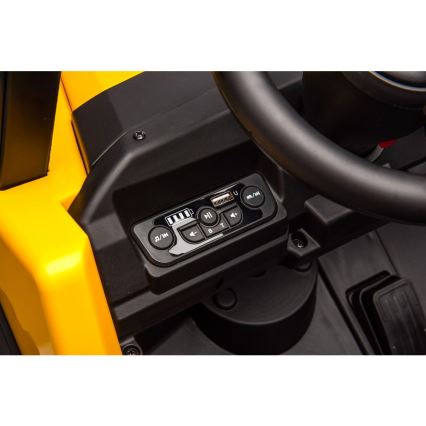 Ηλεκτρικό αυτοκίνητο CAT 60W/7500 mAh κίτρινο/μαύρο + τηλεχειριστήριο