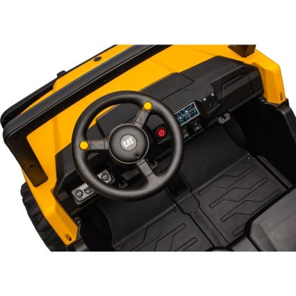 Ηλεκτρικό αυτοκίνητο CAT 60W/7500 mAh κίτρινο/μαύρο + τηλεχειριστήριο