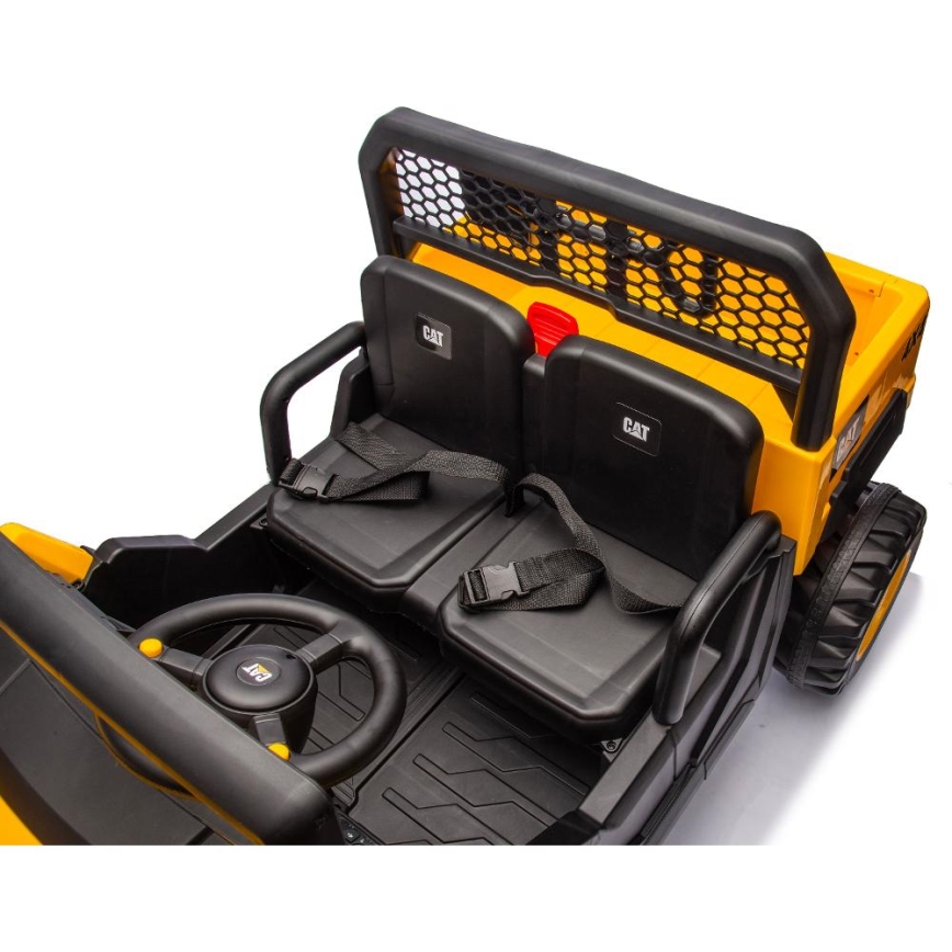 Ηλεκτρικό αυτοκίνητο CAT 60W/7500 mAh κίτρινο/μαύρο + τηλεχειριστήριο