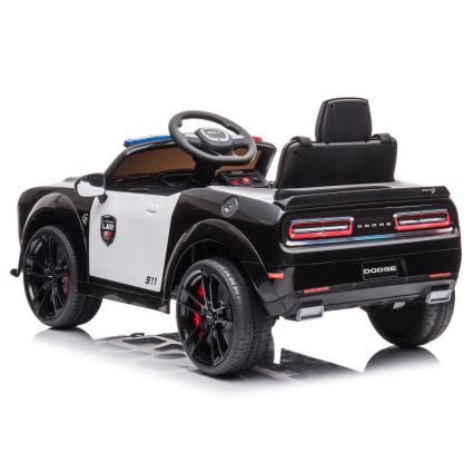 Ηλεκτρικό αυτοκίνητο Dodge Challenger Police αυτοκίνητο 50W/4500 mAh  μαύρο/λευκό