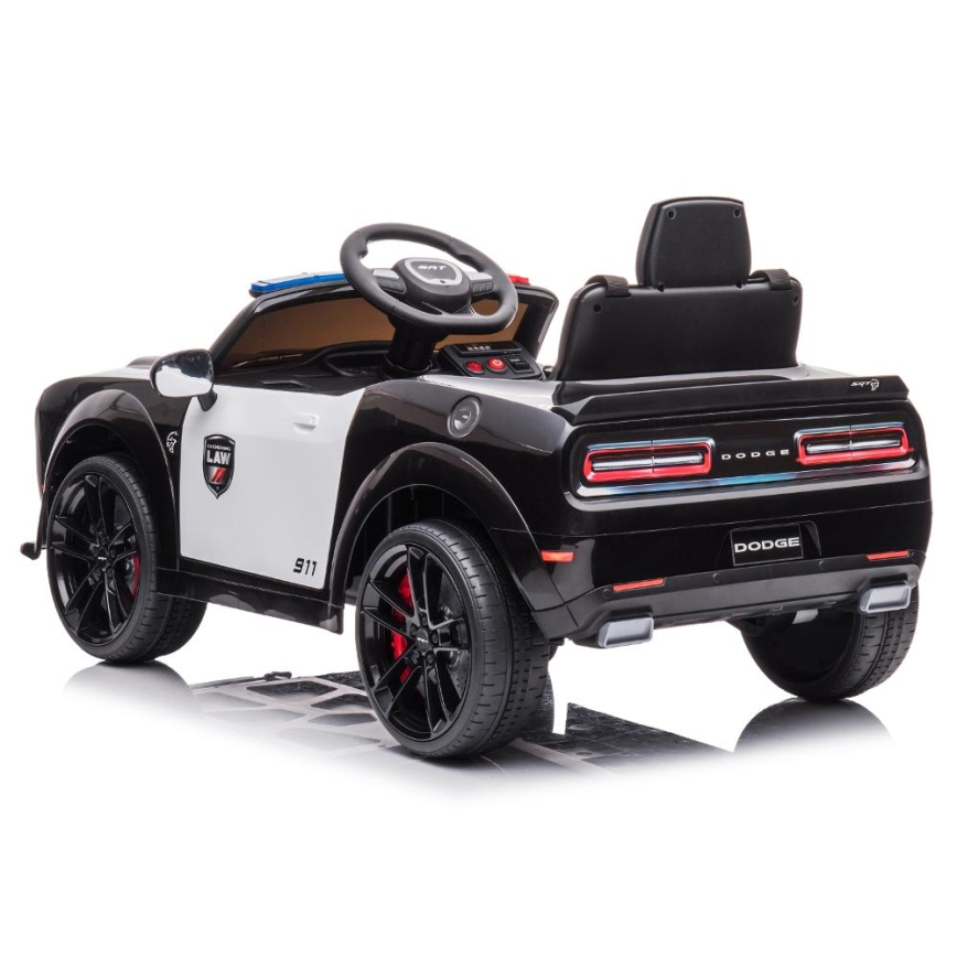 Ηλεκτρικό αυτοκίνητο Dodge Challenger Police αυτοκίνητο 50W/4500 mAh  μαύρο/λευκό
