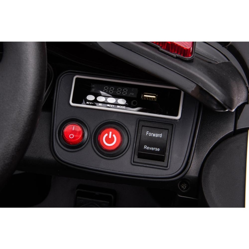 Ηλεκτρικό αυτοκίνητο Dodge Challenger Police αυτοκίνητο 50W/4500 mAh  μαύρο/λευκό