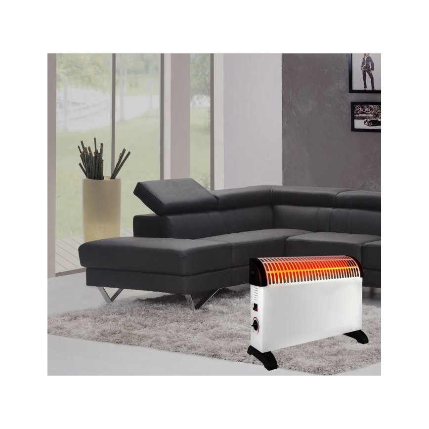 Ηλεκτρικός θερμοπομπός 750/1250/2000W θερμοστάτης