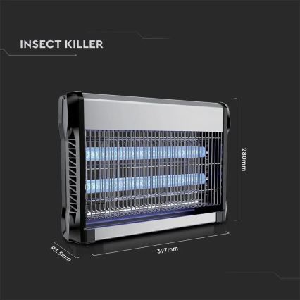Ηλεκτρικός παγίδα εντόμων 2x10W/230V 80 τ.μ.