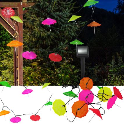 Ηλιακά λαμπάκια LED 10xLED/1,2V 300 mAh 3,8 m IP44 umbrellas