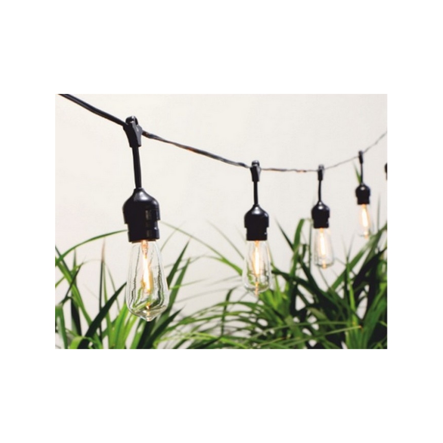 Ηλιακά λαμπάκια LED 10xLED/1,2V 600 mAh 5,94m IP44 θερμό λευκό