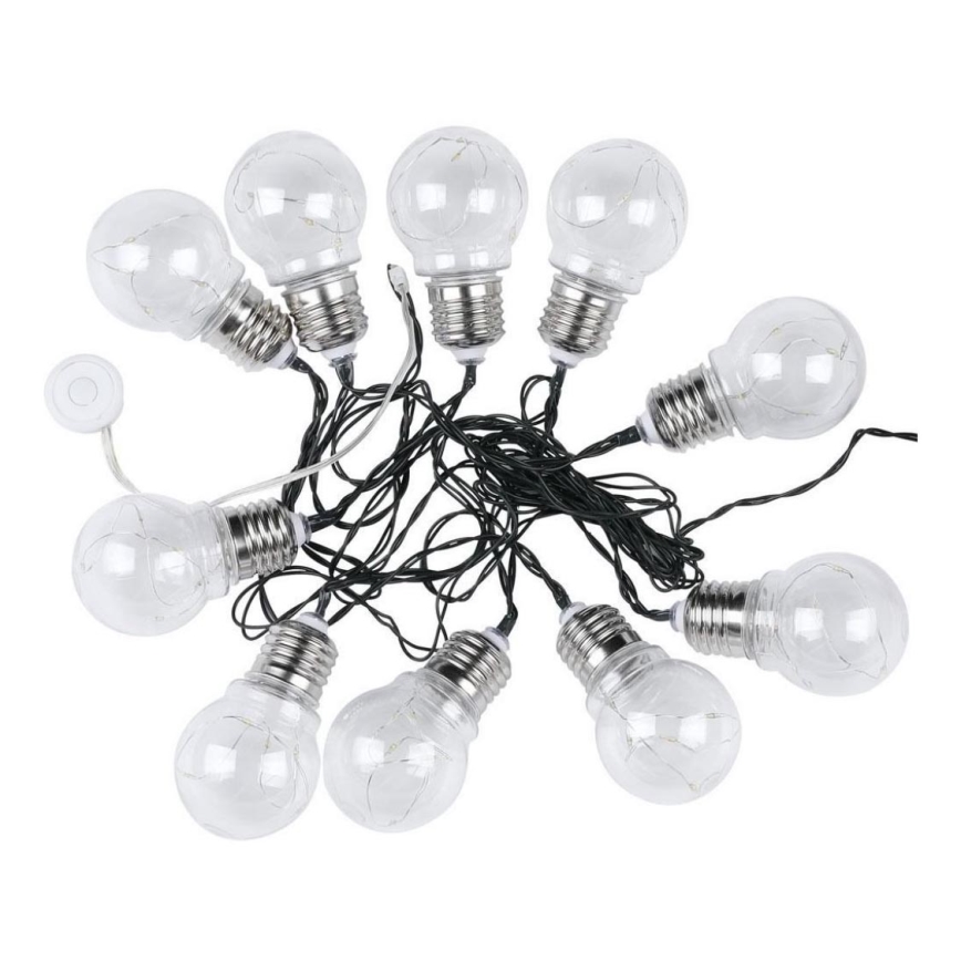 Ηλιακά λαμπάκια LED 10xLED/1W/1,2V 1xAA 2 m IP44 3000K 300 mAh