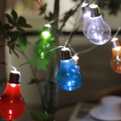 Ηλιακά λαμπάκια LED PARTY 10xLED/1,2V 400 mAh IP44