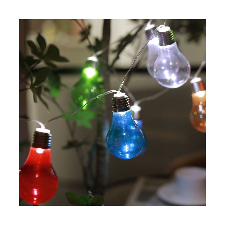 Ηλιακά λαμπάκια LED PARTY 10xLED/1,2V 400 mAh IP44