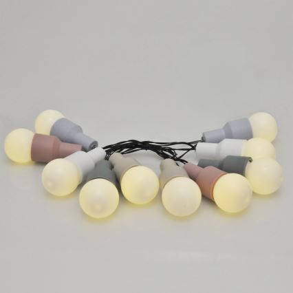Ηλιακά λαμπάκια LED PASTEL 10xLED/1,2V IP44