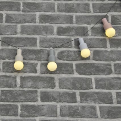 Ηλιακά λαμπάκια LED PASTEL 10xLED/1,2V IP44