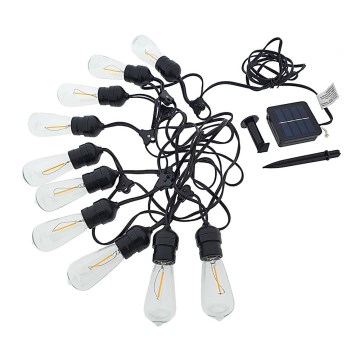 Ηλιακή αλυσίδα LED 10xLED/1,2V 600 mAh 5,94μ IP44 ζεστό λευκό