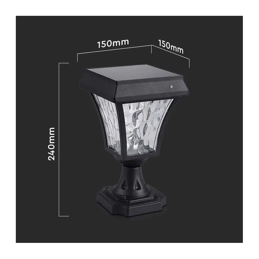 Ηλιακή λάμπα LED 3σε1 LED/2W/5,5V 3000K/6000K IP65 2200 mAh