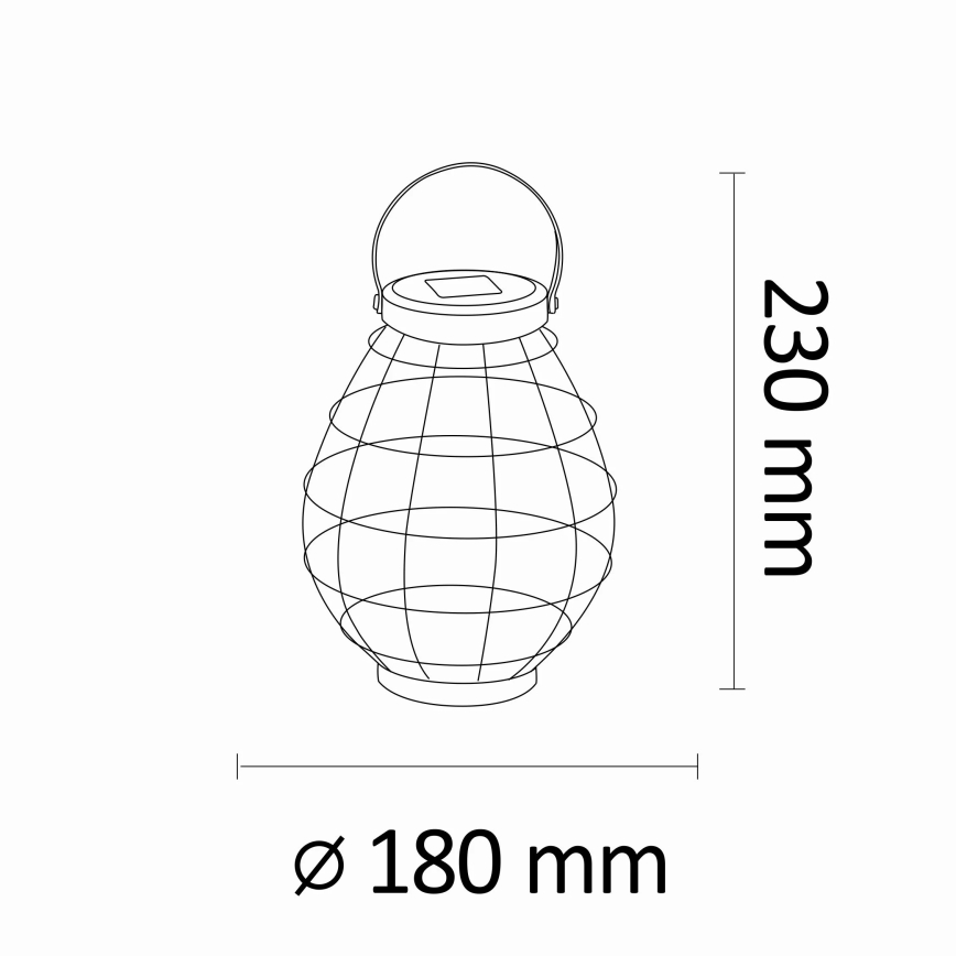 Ηλιακή λάμπα LED KOGE LED/1,2V IP44