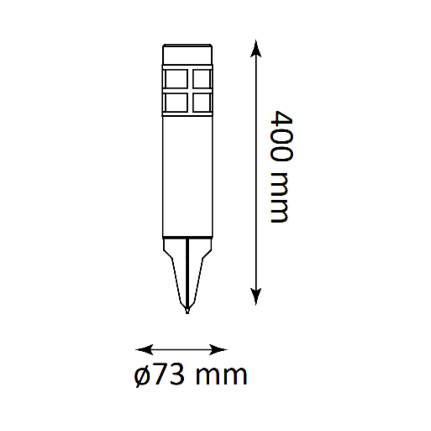 Ηλιακή λάμπα LED MARK LED/1,2V 200 mAh IP44