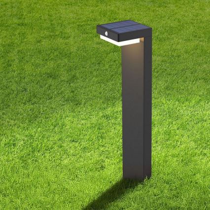 Ηλιακή λάμπα LED με αισθητήρα MALI LED/4,5W/3,7V 2000 mAh IP44 μαύρο