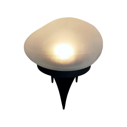 Ηλιακό LED φωτιστικό 2xLED/1,2V 300 mAh IP44 μαύρο/λευκό