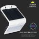 Ηλιακό επιτοίχιο φωτιστικό LED με αισθητήρα LED/3W/3,7V 3000/4000K IP65 λευκό