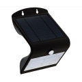 Ηλιακό επιτοίχιο φωτιστικό LED με αισθητήρα LED/3W/3,7V 3000/4000K IP65 μαύρο