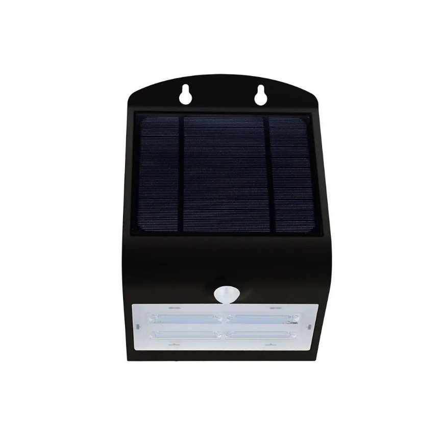Ηλιακό επιτοίχιο φωτιστικό LED με αισθητήρα LED/3W/3,7V 3000/4000K IP65 μαύρο