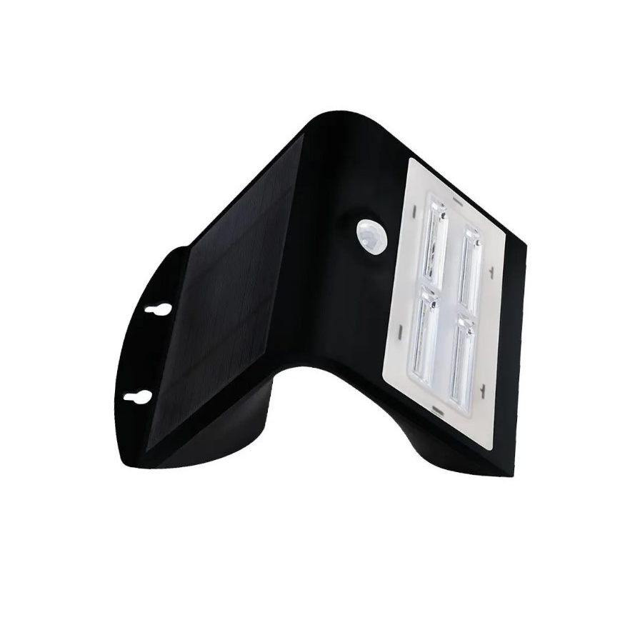 Ηλιακό επιτοίχιο φωτιστικό LED με αισθητήρα LED/3W/3,7V 3000/4000K IP65 μαύρο