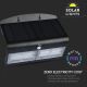 Ηλιακό επιτοίχιο φωτιστικό LED με αισθητήρα LED/7W/3,7V 4000K IP65 μαύρο
