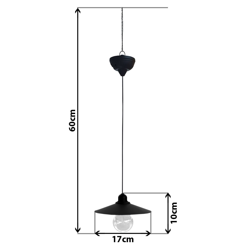 Ηλιακό κρεμαστό φωτιστικό LED  DINA 1,2V 200 mAh IP44