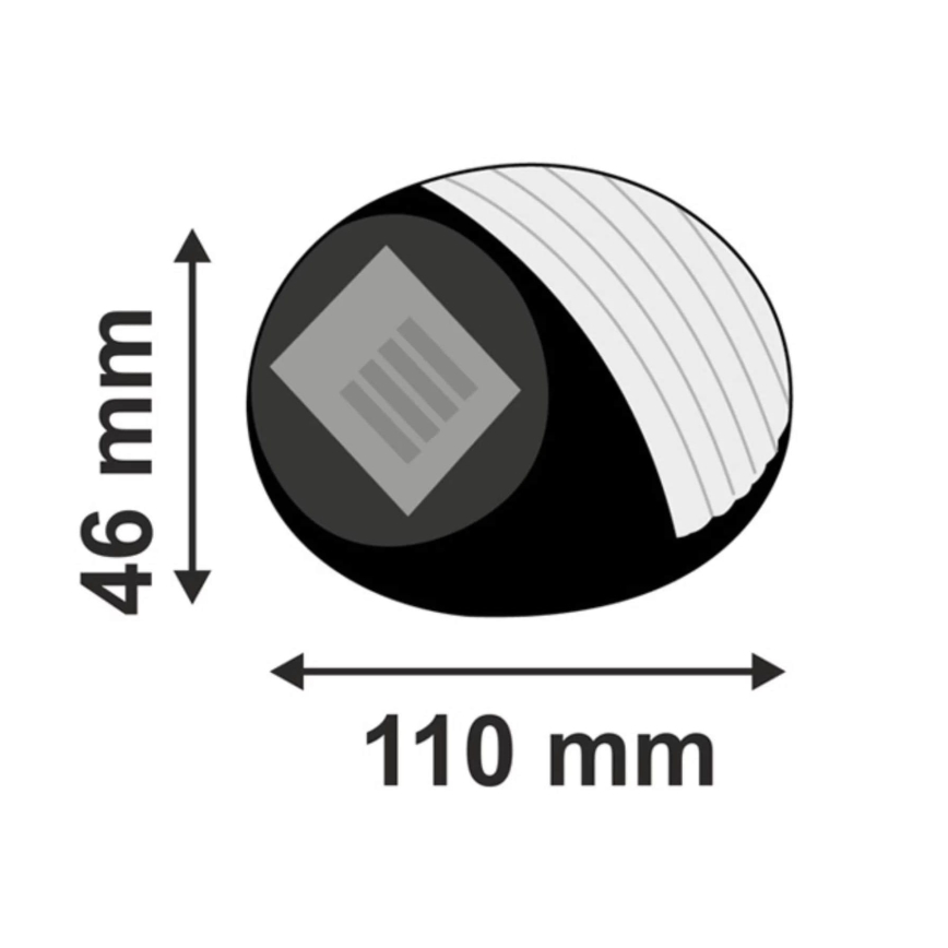 Ηλιακό φωτιστικό LED 2xLED/0,12W/1,2V 300 mAh 6500K IP44