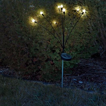Ηλιακό φωτιστικό LED FIORINI 8xLED/1,2V 600 mAh IP44 μαύρο
