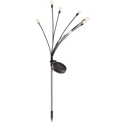Ηλιακό φωτιστικό LED FIORINI 8xLED/1,2V 600 mAh IP44 μαύρο