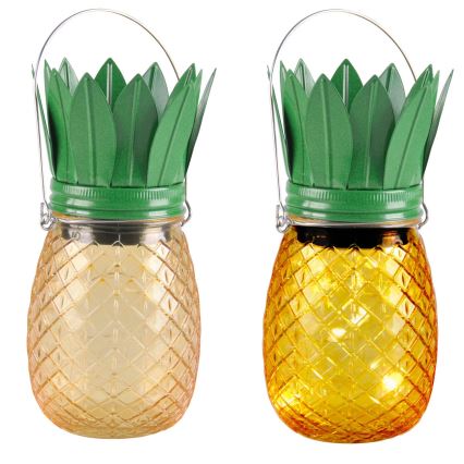 Ηλιακό φωτιστικό LED JAR LED/1,2V 150 mAh IP44 ανανάς