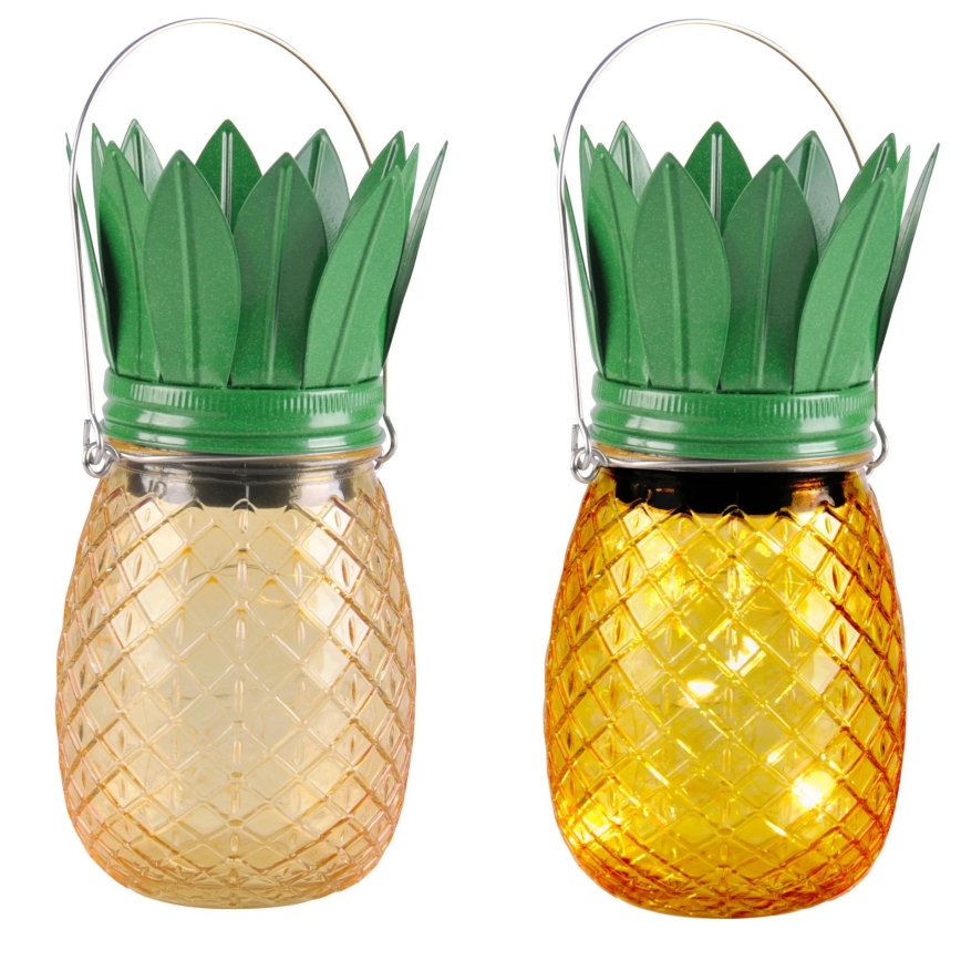 Ηλιακό φωτιστικό LED JAR LED/1,2V 150 mAh IP44 ανανάς
