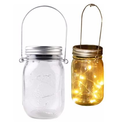 Ηλιακό φωτιστικό LED JAR LED/1,2V 600 mAh IP44