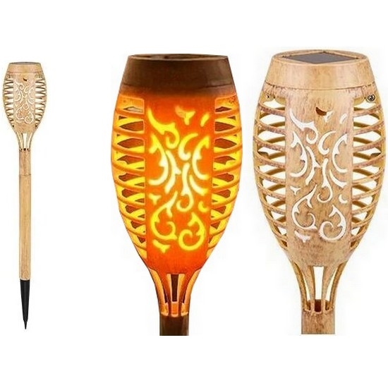 Ηλιακό φωτιστικό LED MINISPARK BAMBOO LED/1,8W/5,5V IP44 μπεζ