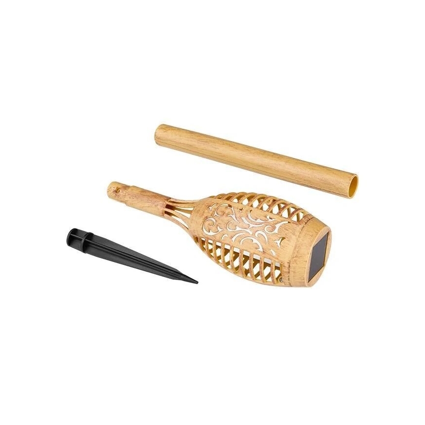 Ηλιακό φωτιστικό LED MINISPARK BAMBOO LED/1,8W/5,5V IP44 μπεζ