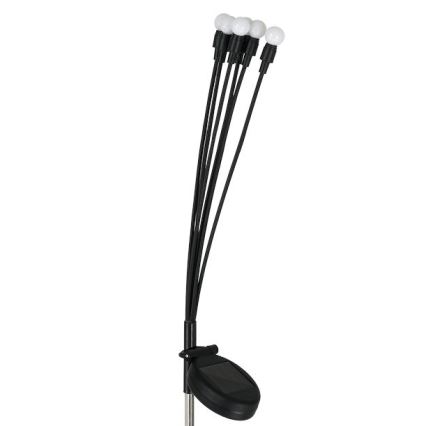 Ηλιακό φωτιστικό LED MULTI LED/0,06W/1,2V 150 mAh IP44 μαύρο