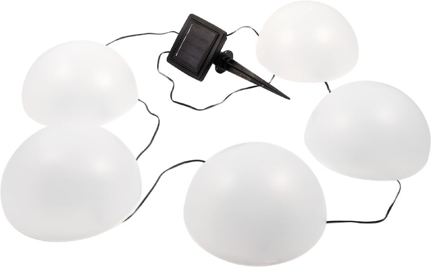 Ηλιακό φωτιστικό LED RGB HEMI LED/0,1W/1,2V 600 mAh IP44 λευκό